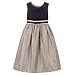 Girls' Perfectly Dressed® Check Dress Black/Gold