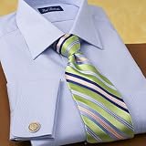 Fine Line Stripe French Cuff Dress Shirt