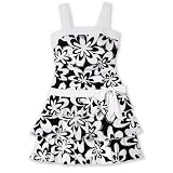 Amy Byer Girls 2-6x Dazzling Daisy Print Triple Ruffle Bow Dress
