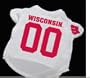 Officially Licensed by NCAA -(University of Wisconsin) Wisconsin Badgers Dog Football Jersey- Large