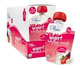 Plum Organics Yogurt Mish Mash Fruit and Veggie Smoothie, Berry Banana Beet, 3.17-Ounce (Pack of 12)