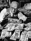 Collector of Confederate Currency James Hardee Elliott Taking Inventory of His Assets Photographic Poster Print by Robert W. Kelley, 12x16