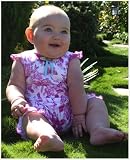 : Baby Lulu Lavender Meadow Knit Ruffle Romper