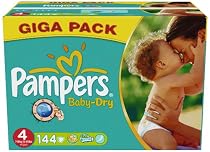 Pampers Baby Dry Windeln Gr.4 Maxi 7-18 kg Giga , 144 St&uuml;ck