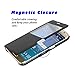 S6 Edge Case, Galaxy S6 Edge case, MTRONX Window View Magnetic Closure Ultra Folio Flip Slim PU Leather Case Cover Pouch for Samsung Galaxy S6 Edge - Black(MW-BK)