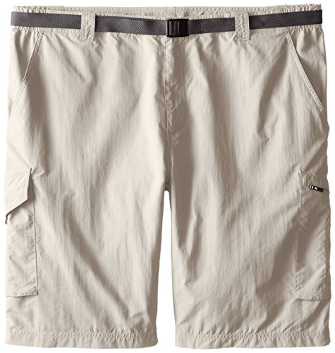 Columbia Sportswear Men's Big and Tall Silver Ridge Cargo Shorts, Fossil, 52 x 12