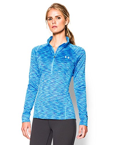 Women's Under Armour Tech  SpaceDye 1/2 Zip , Jazz Blue (481), Medium