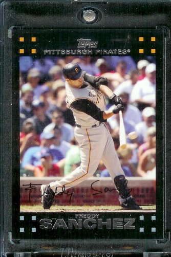2007 Topps #140 Freddy Sanchez Pittsburgh Pirates Baseball Card - Mint Condition - Shipped in Protective Display Case!