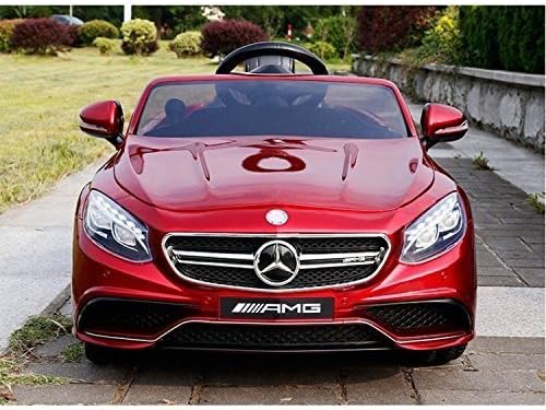 Ultimate Licensed 12v Mercedes S63 Battery Operated Ride on Car for Kids wit Remote Control- Red