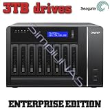 QNAP TS-879 PRO 9TB (3 x 3000GB) 8-Bay NAS Integrated with Seagate Constellation (Enterprise)