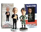 Tea Party Patriot Bobbleheads! Sarah Palin and Ron Paul!IMAGE