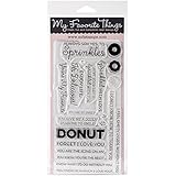 My Favorite Things Donuts & Sprinkles Laina Lamb Designs Stamps Sheet, 4 x 8"