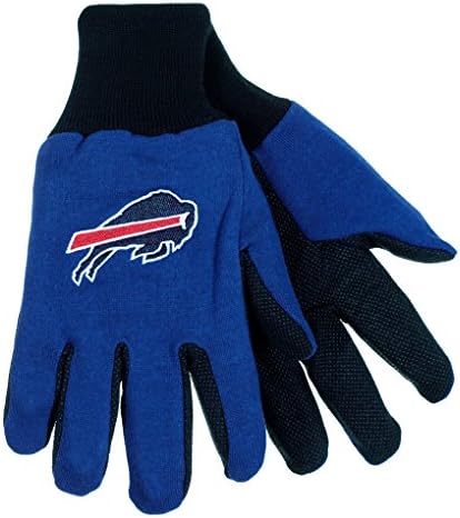 NFL Football Multi Color Team Logo Sport Gloves - Pick Team (Buffalo Bills)