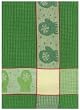 Waffle Weave 100% Cotton Green Mittens Dishtowel 18" X 28" Set / 6