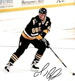 Mario Lemieux Autographed/Hand Signed Pittsburgh Penguins 8x10 Photo (Black Jersey)