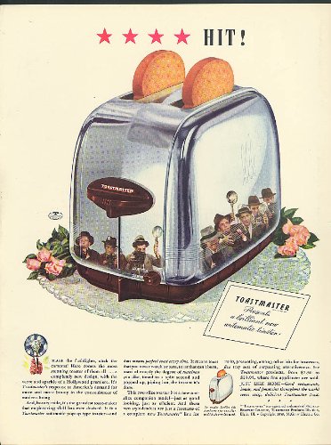 Images for Four Star Hit! McGraw Electric Toastmaster Pop-Up Toaster ad 1939