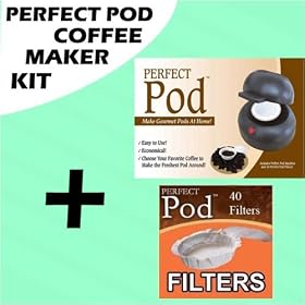 Perfect Pod Coffee Pod Maker + Replacment Coffee Filters