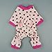 Fitwarm® Adorable Pink Pet Dog Pajamas for Dog Winter Coat Clothes Jumpsuit, X-Small