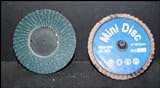 3 60 Grit Mini Flap Discs with Rollocks Backing #3207T