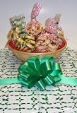 Scott's Cakes Small Butter Cookie Lovers Basket with no Handle Holly Wrapping by Scott's Cakes