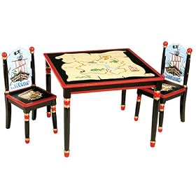 Guidecraft Pirate Table and Chair Set by GuideCraft