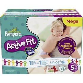 Pampers - 81321101 - Active Fit Couches - Taille 5 Junior (11-25 kg) Unisexe - Megapack x88 Couches