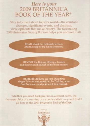 2009 Britannica Book of the Year (Encyclopedia Britannica Book of the Year)