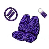 A Set of 2 Universal Fit Animal Print High Back Bucket Seat Covers, Wheel Cover, 2... by MULTI_B