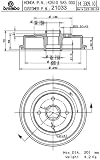 Brembo 21033 Rear Brake Drum