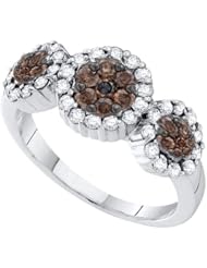 0.50CTW DIAMOND FLOWER RING