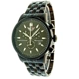 Corvette Mens CR105-MIPB-GRN Swiss ISA Chronograph Stainless Steel Watch by Corvette
