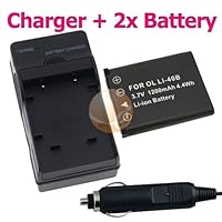 2 x Li-42B Replacement Battery + Smart Battery Charger FOR Olympus mju 1060 / 1070 / 1200 Digital / 5000 / 700 Digital / 7000 / 7010 / 7020 / 7030 / 7040 / 710 / 720 SW / 725 SW / 730 Digital / 740 Digital / 750 Digital / 760 Digital / 770 SW / 780 Digita