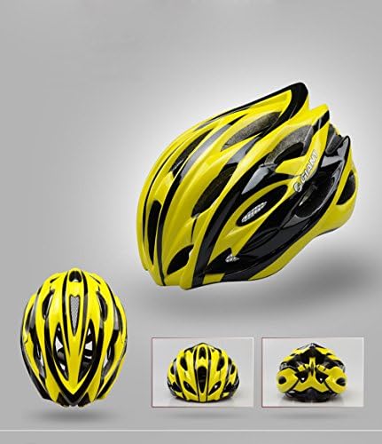 Viout® New Adult Bicycle Helmet, Skate Helmet Outdoor Bike Sports Safety Bicycle Protective Helmet 24 Holes (Yellow & Black)