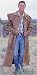 Men's Leather Duster with Cape