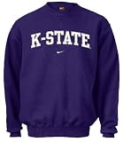 Nike Kansas State Wildcats NCAA Embroidered Crewneck Fleece Top