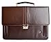 Kenox Mens Lychee Synthetic Leather Business Briefcase Laptop Messenger Shoulder Bag Satchel (Coffee)