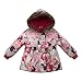 Richie House Little Girls' Cherry Blossom and Paisley Coat Rh0728