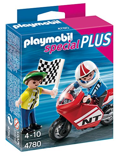 PLAYMOBIL Boys with Racing Bike Set