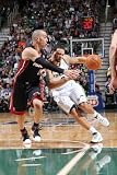 Miami Heat v Utah Jazz: Deron Williams and Carlos Arroyo Photographic Poster Print by Melissa Majchrzak, 12x18