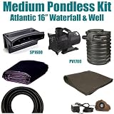 10 x 20 Medium Pondless Waterfall Kit 3000 GPH Mag Drive Pump Atlantic 16 Waterfall & Atlantic Pump Vault PMDA9