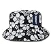 DECKY Floral Polo Bucket Hat, Black, Small/Medium