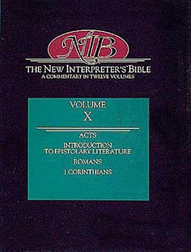 The New Interpreter's Bible : Acts - First Corinthians (Volume 10)