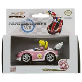 Mario Kart - Peach Figure on the Wild Wing Pull Back Action 4 Car by Nintendo