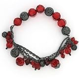 Ruby Hues Conversation Stretch Bracelet