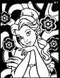 Belle (Beauty&Beast) Coloring Board