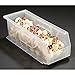 LEWISBins PB1405-5CLEAR Plastic Stacking Bin - 5-1/2"W x 14-3/4"D x 5" H, Clear - Lot of 12