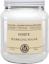 India Tree Bright White Sparkling Sugar, 3.4-Pound Jars (Pack of 2)
