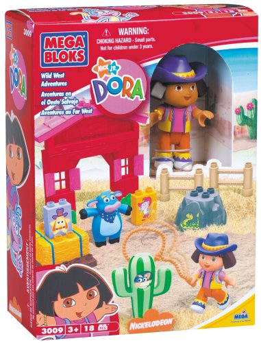 Childrens Toyshop  Toys : Mega Bloks Dora's Wild West Adventures