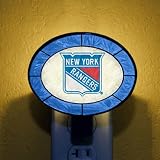 New York Rangers Art Glass Night Light