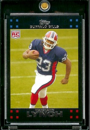 2007 Topps Football # 302 Marshawn Lynch (RC) Rookie Card - Buffalo Bills - NFL Trading Cards